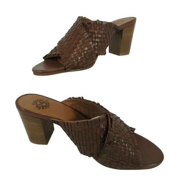 Vintage Foundry Co Louisa Woven Leather Sandal Women's Shoes size 8 - Picture 2 of 8